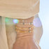 Bracelet en perles de citrine | Argent | Pierres précieuses de guérison